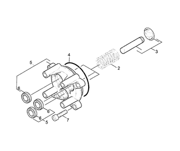 Piston Kit Diagram and Parts List for 1400E (26AE012100)(2001) Cub Cadet Pressure Washer